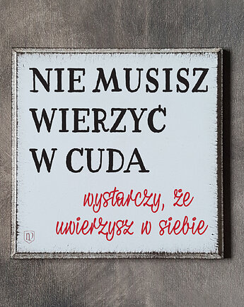 Tabliczka z napisem motywacyjnym, LV Home