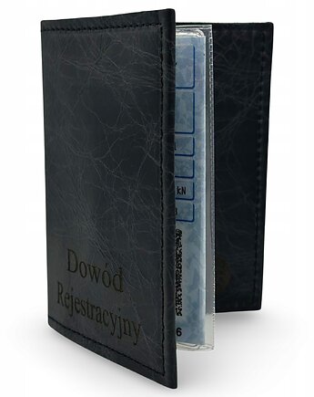 Etui na Dowód Rejestracyjny na Dokumenty Pokrowiec Czarny Parker Quality, Parker Quality