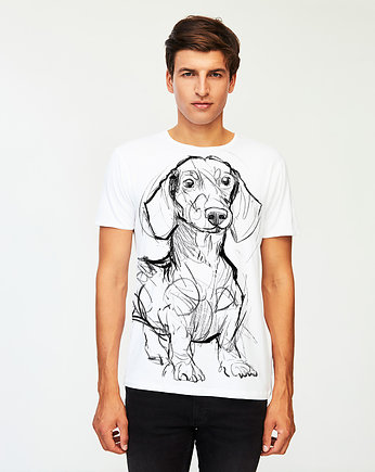 Dachshund no.2 Dog Men's T-shirt white, SELVA