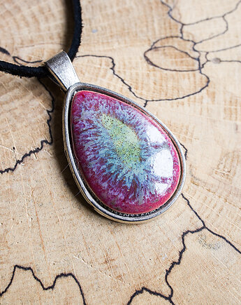 Naszyjnik ceramiczny łezka, studnia ceramiczna