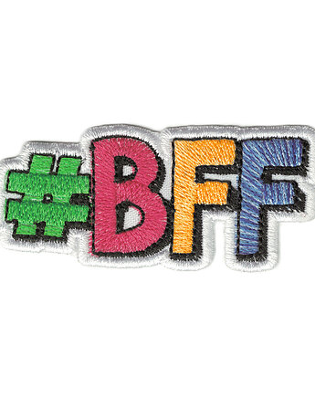 Naszywka naprasowanka #BFF termoprzylepna haftowana 8,5x3,8m, Wyszywane