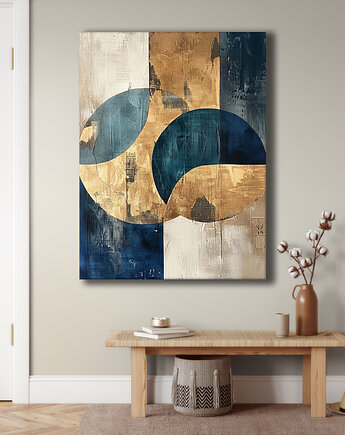 Geometria natury - Obraz na płótnie - Druk Blejtrama, Minimalizm, Loft #150, Black Sapphire Art