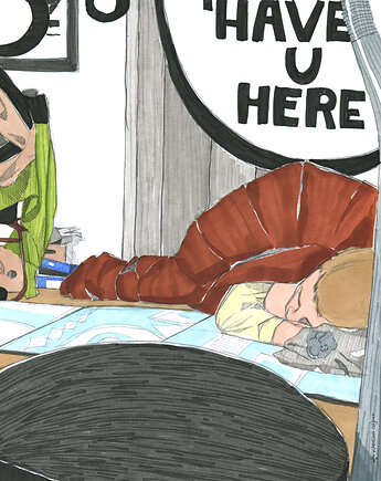Plakat "Good to have you here Pete", Karolina Gajdka