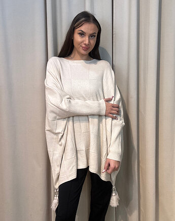 Sweter oversize Beige, SOLO moda