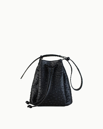 "Le sac petite" czarna tłoczona skóra, Hedonism