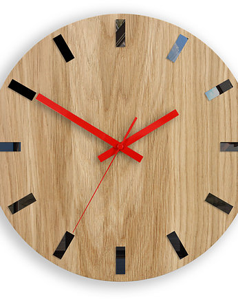 Zegar  ścienny Simple Black_Red 33,5cm, ModernClock