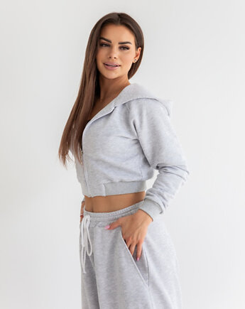 Crop hoodie grey, vavu