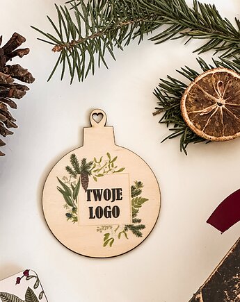 Motyw 4 - świąteczna kartka z Twoim logo, Winietka dekoruje