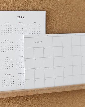 Kalendarz ścienno-biurkowy A5 2026 - wersja polska + święta, Follygraph