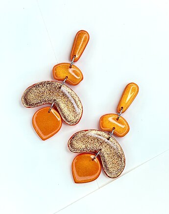 Kolorowe wiszące kolczyki BEA, Clayee