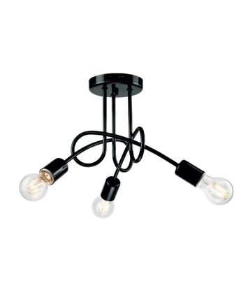 Lampa wisząca zwis żyrandol lampa na sufit czarna LED E27, VOLTA LIGHT