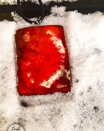 Wisior ,,Rubinek", Dzika Ceramika