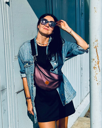 Nerka / torebka Mili Belt Bag L - metaliczny fiolet, Militu