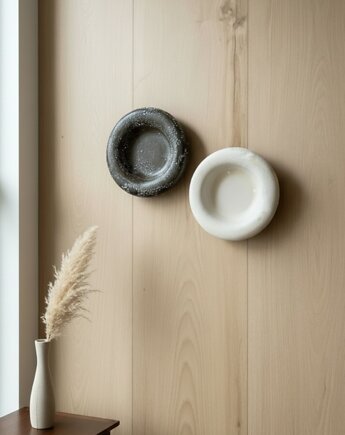 Ręcznie robione ceramiczne talerze ścienne, Dekoracja ścienna,wabi-sabi, umi ceramika