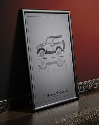 Plakat Motoryzacja - Land Rover Defender, Peszkowski Graphic