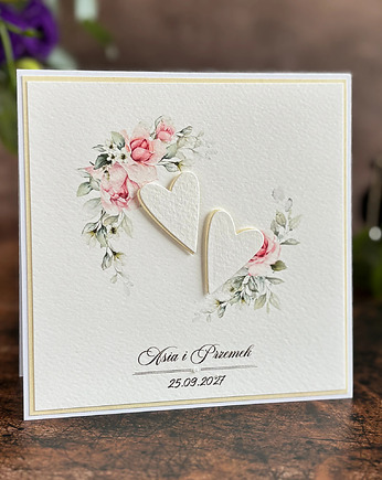 Personalizowana kartka ślubna / WEDDING CHARM, WP26, Anna Art and Crafts