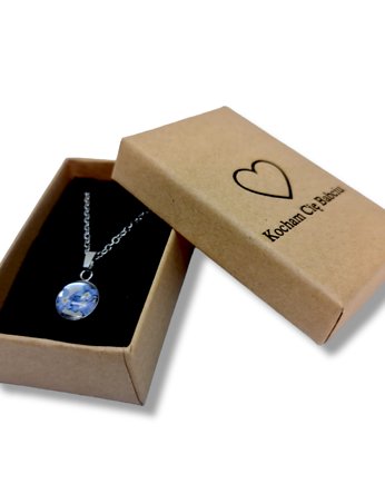 Naszyjnik z kwiatem Niezapominajki prezent z dedykacją, Lovely Jewellery
