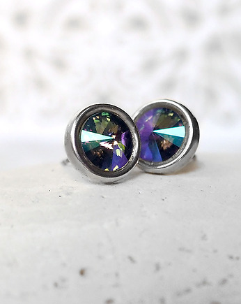 SREBRNE KOLCZYKI Z KRYSZTAŁKAMI SWAROVSKI- delikatne i modne, silvella