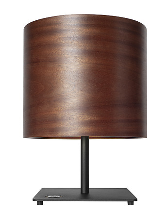 Lampa stołowa, nocna LEEA - Black Sapeli Dreamcatcher. Naturalny fornir sapele., LEEA lamps