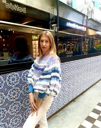 Sweter w paseczki, AgataDudaHandmade