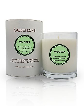 Świeca do masażu i aromaterapii WYCISZA 200g, Biosensual