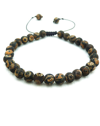 Agat tybetański etniczna bransoletka, galeria nuit