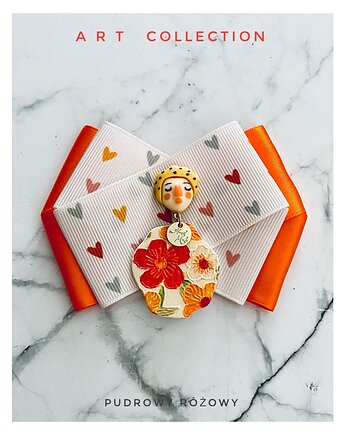 Nowa Kolekcja ART z postaciami 3d wyrwanymi z obrazu, Pudrowy Różowy