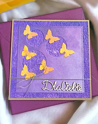 Dla Ciebie : motylki :: fiolet., kaktusia