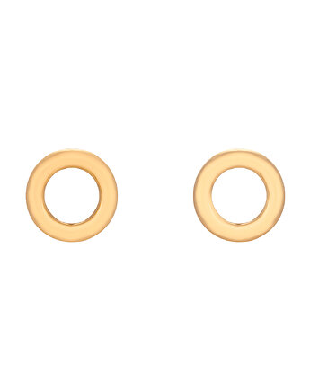 Złote kolczyki małe obręcze