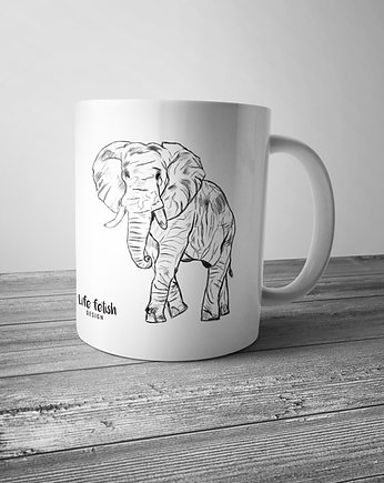 Kubek ze słoniem rysowanym, Life fetish