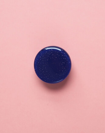 Niebieska szklana gałka meblowa - ultramaryna, DOT manufacture