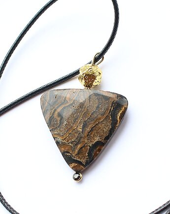 Uziemienie - Jaspis Krajobrazowy, lawa wulkaniczna, hematyt, KEIT