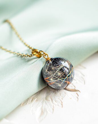 Wisiorek z rzęsek dmuchawca, nature gift