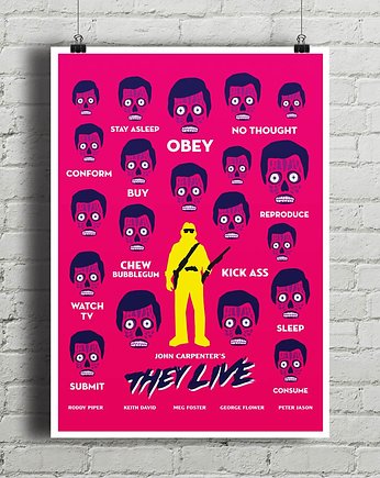 Plakat They Live , minimalmill