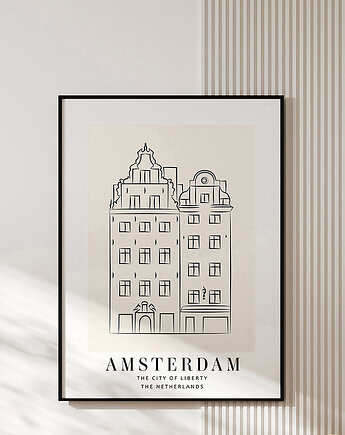 Plakat AMSTERDAM, OSOBY - Prezent dla koleżanki