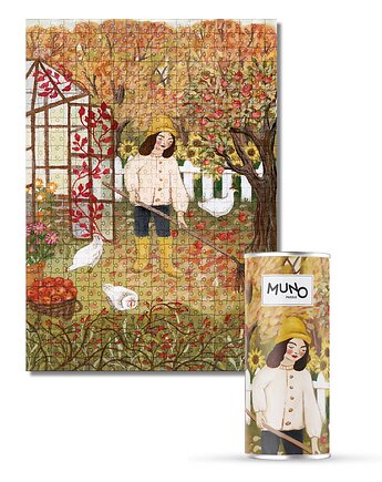 Puzzle 500 Spadające Jabłka by Asia Spettel w tubie, MUNO puzzle