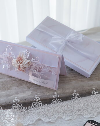 Elegancka kartka ślubna personalizowana z życzeniami, Osobiste Prezenty