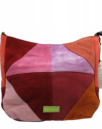 Torebka damska pojemna zamszowa na ramię kolorowa oryginalna OLIVKA, Olivka Warsaw