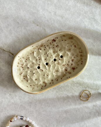 Ceramiczna Mydelniczka -piaskowy beż, Och ceramika