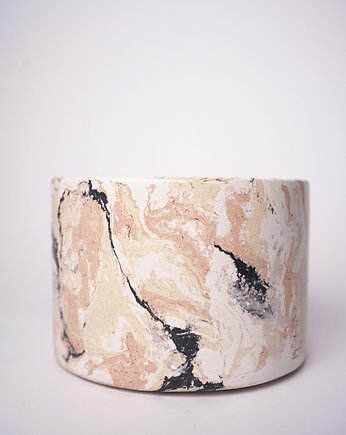 Beżowa doniczka Scagliola Helena Druga 10 cm, KONGLO