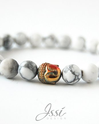 bransoletka WHITE STONE BUDDHA, ISSI Jewelry