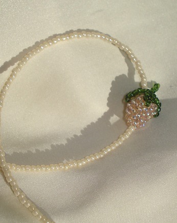 Naszyjnik - lampone beige, LIMONI E FIORI