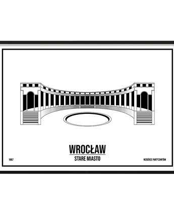 Plakat Wrocław - Stare Miasto - sitodruk, Pracownia Witryna
