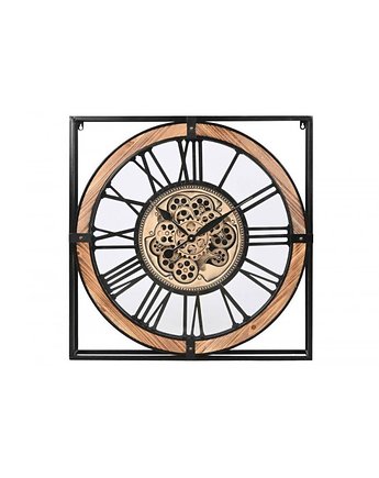 Zegar Metalowy Zegar Ścienny Industrial 72 cm, OSOBY - Prezent dla babci
