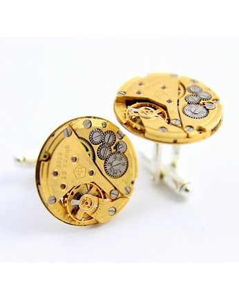 Spinki - Golden Treasure de SILVA - mechanizmy, DROBINY CZASU