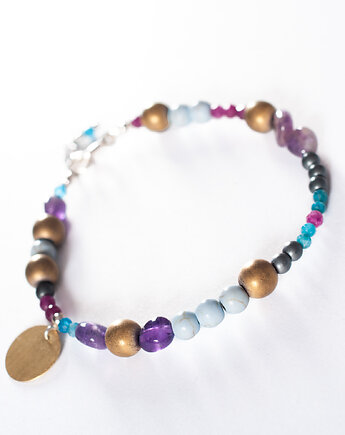 Bransoletka z ametystem, rubinem i apatytem.[ŁB15], Anillito