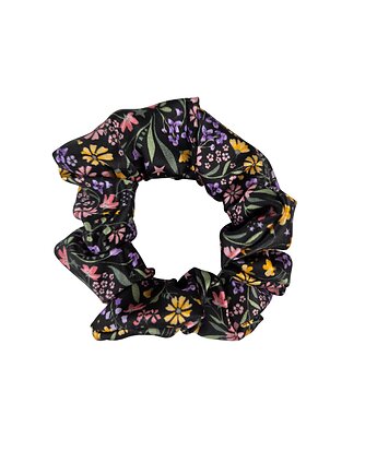 Gumka jedwabna, scrunchie, frotka magiczny ogród MINI, Capillum
