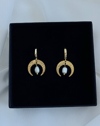 Kolczyki Księżyc Perły, Chmolowska Jewellery