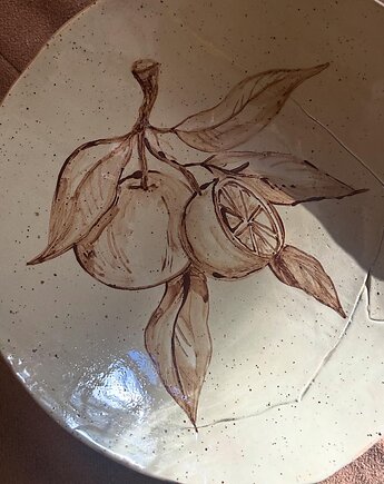 Patera z ręcznie malowanymi pomarańczami, SOFIABLE