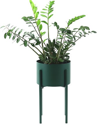 Kwietnik Metalowy MOYENE 55cm Butelkowa Zieleń, JAKPOLDESIGN